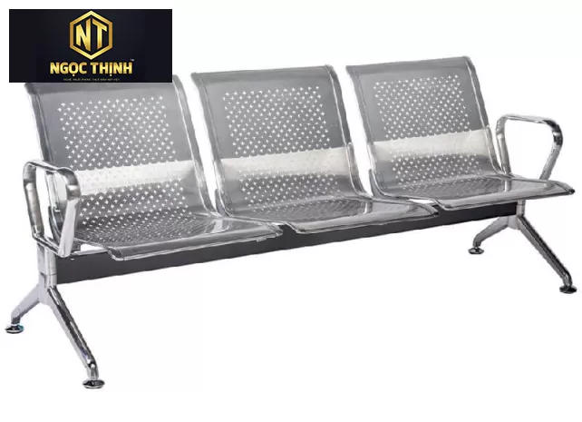 Ghế khu công cộng khung Inox PS02-3